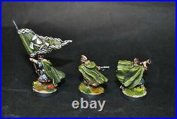 Warhammer lotr Middle Earth Grimbold and Helmingas command painted Rohan