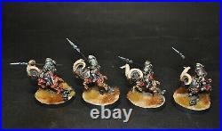 Warhammer lotr Middle Earth Iron Hills 4 Goat Riders painted Forgeworld
