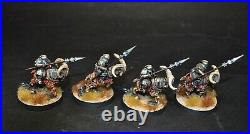 Warhammer lotr Middle Earth Iron Hills 4 Goat Riders painted Forgeworld