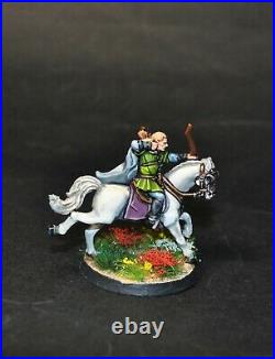Warhammer lotr Middle Earth Legolas mounted painted