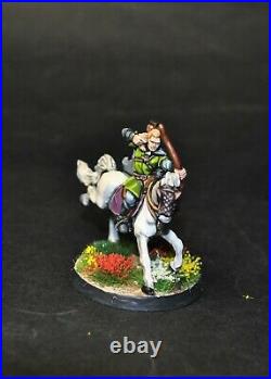 Warhammer lotr Middle Earth Legolas mounted painted