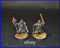 Warhammer lotr Middle Earth Mordor Orc commanders painted (metal and resin)