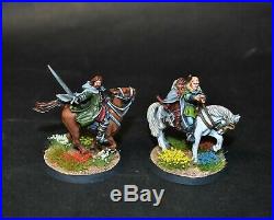 Warhammer lotr Middle Earth The Three Hunters mounted painted