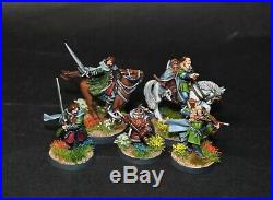 Warhammer lotr Middle Earth The Three Hunters on foot and mounted painted