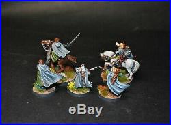 Warhammer lotr Middle Earth The Three Hunters on foot and mounted painted