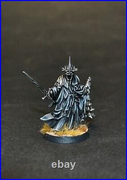 Warhammer lotr Middle Earth the Witch King of Angmar foot and mounted painted