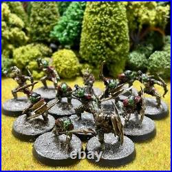 Warriors of Middle-Earth 24 Painted Miniatures Goblins Elves Middle-Earth