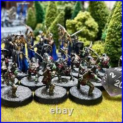 Warriors of Middle-Earth 24 Painted Miniatures Goblins Elves Middle-Earth