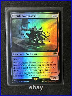 X3 MTG Orcish Bowmasters LOTR Tales of Middle-earth x1 Foil x2 regular 0103