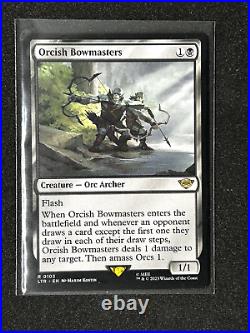 X3 MTG Orcish Bowmasters LOTR Tales of Middle-earth x1 Foil x2 regular 0103